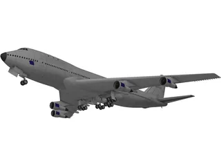 Boeing 747 The Jumbo Jet 3D Model preview