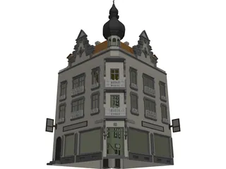 Town House 3D Model preview