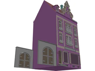 Town House 3D Model preview