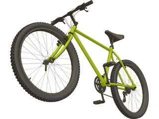 Bike Mountain Hardtail 3D Model preview