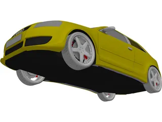 Audi A3 (2004) 3D Model preview