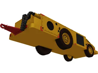 US Navy Carrier Tractor 3D Model preview