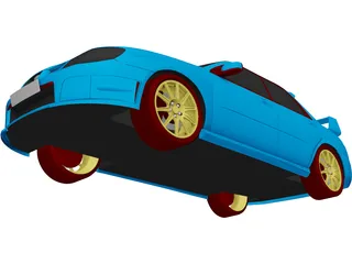 Subaru Impreza WRX STi (2006) 3D Model preview