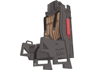 F-15 Seat 3D Model preview
