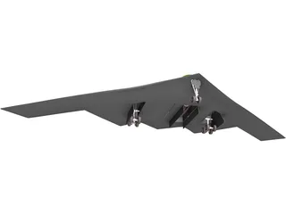 B-2 Northtrop Stealth 3D Model preview