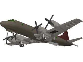 Lockheed P-3C Orion 3D Model preview