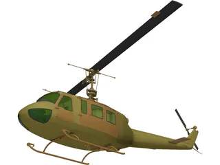 Bell UH-1H Iroquois 3D Model preview