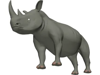 Rhinoceros 3D Model preview