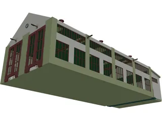 Train Coach 3D Model preview