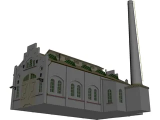 Train Repair Station 3D Model preview