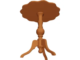 Table Tripod 3D Model preview