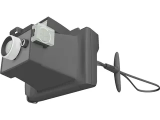 Camera Polaroid Color Pack 3D Model preview