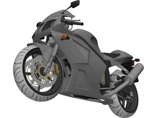 Honda RVT1000 3D Model preview
