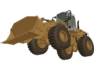 Fiatallis Loader FR-130 3D Model preview