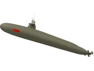USS Ohio 3D Model preview