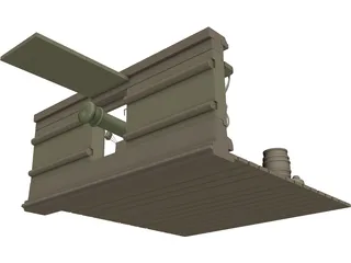 British Naval Cannon (12 lb) 3D Model preview