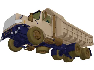 Dump Truck 3D Model preview