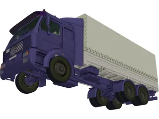 Mercedes-Benz Truck 3D Model preview