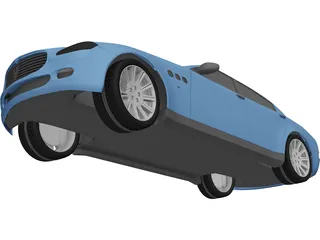 Maserati Quattroporte (2004) 3D Model preview