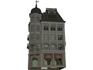 Bank Victorian 3D Model preview