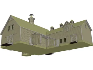 Barn 3D Model preview
