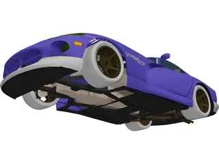 Dodge Viper GTS (1992) 3D Model preview