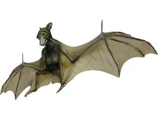 Bat 3D Model preview