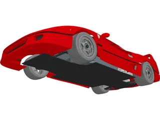 Ferrari F40 (1987) 3D Model preview