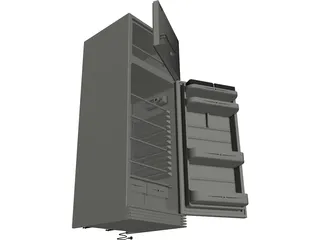 Refrigerator 3D Model preview