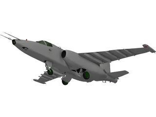 Sukhoi Su-25 Frogfoot 3D Model preview