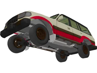 Toyota Land Cruiser (1980) 3D Model preview