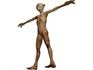 Gollum 3D Model preview