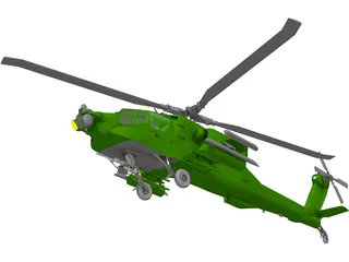 Boeing AH-64 Apache 3D Model preview
