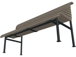 Bench 3D Model preview