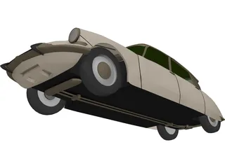 Citroen DS19 (1966) 3D Model preview
