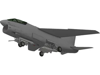 A-7 Corsair II 3D Model preview