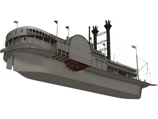 Mississippi Queen 3D Model preview