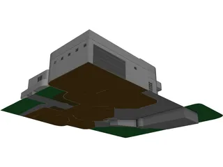 House One And Half Story 3D Model preview
