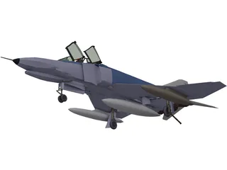 McDonnell Douglas F-4 Phantom II 3D Model preview
