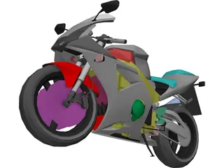 Honda CBR 959RR 3D Model preview