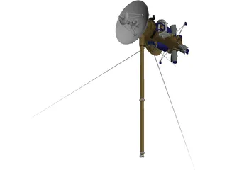 Cassini Probe Spacecraft 3D Model preview