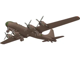 Boeing B-29 Superfortress 3D Model preview