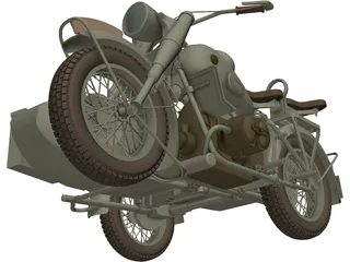 BMW R75 3D Model preview