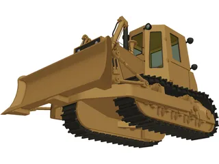 Bulldozer Fiat FD14-E 3D Model preview