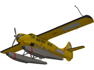 de Havilland Canada DHC-3 Otter 3D Model preview