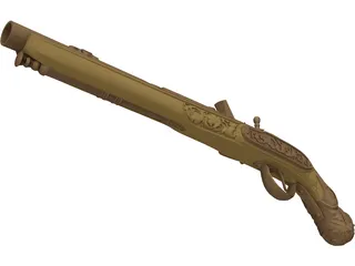 Doglock Handgun XVIII 3D Model preview