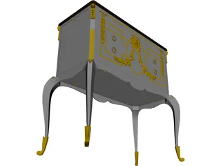 Drinks Cabinet 3D Model preview