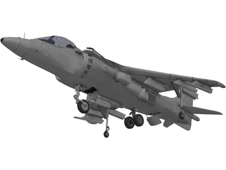 AV-8B Harrier II 3D Model preview