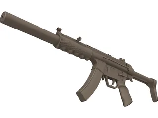Heckler And Koch MP5 3D Model preview