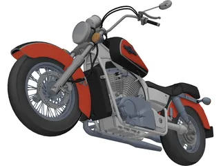 Honda Shadow UT 1100 Ace 3D Model preview